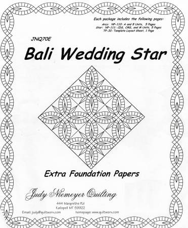Bali Wedding Star Extra Foundation Papers