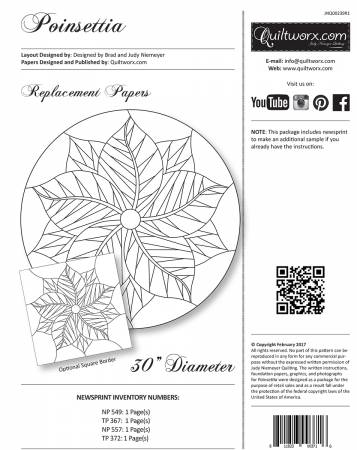 Poinsettia – Replacemenet Papers